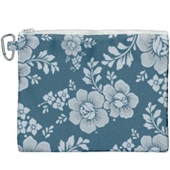 Flowers Design Floral Pattern Stems Plants Canvas Cosmetic Bag (xxxl) by Jancukart