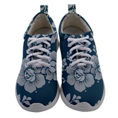 Flowers Design Floral Pattern Stems Plants Women Athletic Shoes