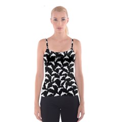 Dolphins Fish Pattern Ocean Sea Fins Aquatic Spaghetti Strap Top