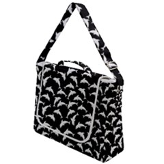 Dolphins Fish Pattern Ocean Sea Fins Aquatic Box Up Messenger Bag by Jancukart