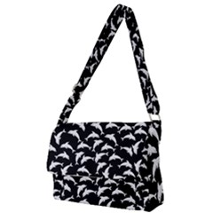 Dolphins Fish Pattern Ocean Sea Fins Aquatic Full Print Messenger Bag (s)