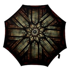 Stained Glass Window Gothic Haunted Eerie Hook Handle Umbrellas (medium) by Jancukart