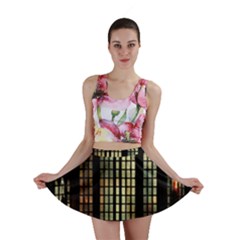 Stained Glass Window Gothic Haunted Eerie Mini Skirt