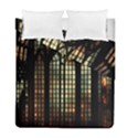 Stained Glass Window Gothic Haunted Eerie Duvet Cover Double Side (Full/ Double Size) View1