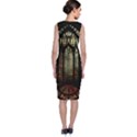 Stained Glass Window Gothic Haunted Eerie Classic Sleeveless Midi Dress View2