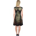 Stained Glass Window Gothic Haunted Eerie Capsleeve Midi Dress View2