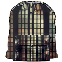 Stained Glass Window Gothic Haunted Eerie Giant Full Print Backpack by Jancukart