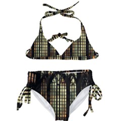 Stained Glass Window Gothic Haunted Eerie Kids  Classic Bikini Set