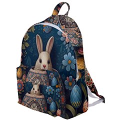 Easter Bunny Rabbit Flowers Easter Happy Easter The Plain Backpack by Jancukart