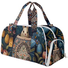 Easter Bunny Rabbit Flowers Easter Happy Easter Burner Gym Duffel Bag