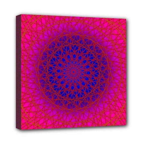 Geometric Pattern Line Art Kaleidoscope Symmetry Mini Canvas 8  X 8  (stretched)