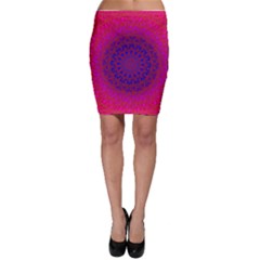 Geometric Pattern Line Art Kaleidoscope Symmetry Bodycon Skirt by Jancukart