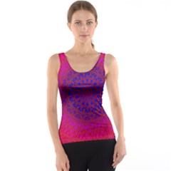 Geometric Pattern Line Art Kaleidoscope Symmetry Tank Top