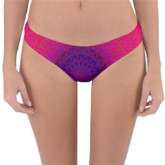 Geometric Pattern Line Art Kaleidoscope Symmetry Reversible Hipster Bikini Bottoms