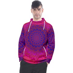 Geometric Pattern Line Art Kaleidoscope Symmetry Men s Pullover Hoodie