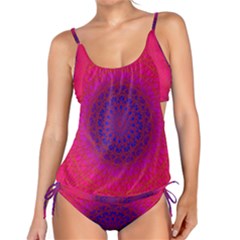 Geometric Pattern Line Art Kaleidoscope Symmetry Tankini Set by Jancukart