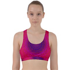 Geometric Pattern Line Art Kaleidoscope Symmetry Back Weave Sports Bra by Jancukart