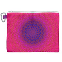 Geometric Pattern Line Art Kaleidoscope Symmetry Canvas Cosmetic Bag (xxl) by Jancukart