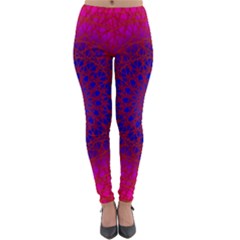 Geometric Pattern Line Art Kaleidoscope Symmetry Lightweight Velour Leggings