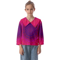 Geometric Pattern Line Art Kaleidoscope Symmetry Kids  Sailor Shirt