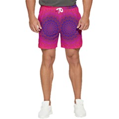 Geometric Pattern Line Art Kaleidoscope Symmetry Men s Runner Shorts