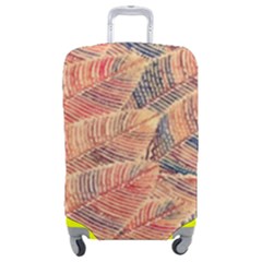 Leaves Pattern Abstract Circles Dots Ornament Luggage Cover (medium) by Jancukart