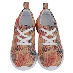 Leaves Pattern Abstract Circles Dots Ornament Running Shoes