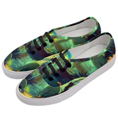 Jungle Rainforest Tropical Forest Jungle Scene Women s Classic Low Top Sneakers