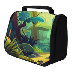 Jungle Rainforest Tropical Forest Jungle Scene Full Print Travel Pouch (small) by Jancukart