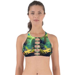 Jungle Rainforest Tropical Forest Jungle Scene Perfectly Cut Out Bikini Top