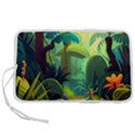 Jungle Rainforest Tropical Forest Jungle Scene Pen Storage Case (S) View1