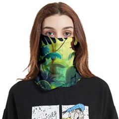 Jungle Rainforest Tropical Forest Jungle Scene Face Covering Bandana (two Sides) by Jancukart