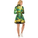 Jungle Rainforest Tropical Forest Jungle Scene Long Sleeve Velour Longline Dress View4