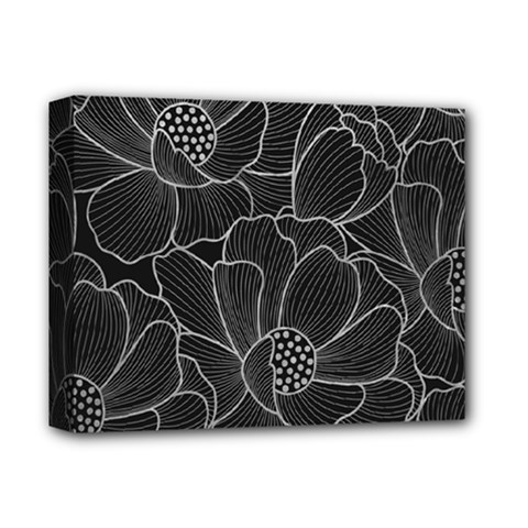 Flower Pattern Background Floral Beautiful Bloom Deluxe Canvas 14  X 11  (stretched)