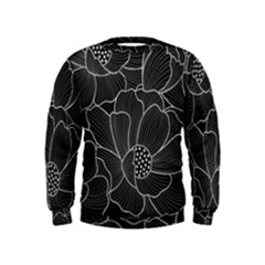 Flower Pattern Background Floral Beautiful Bloom Kids  Sweatshirt