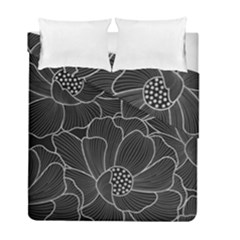 Flower Pattern Background Floral Beautiful Bloom Duvet Cover Double Side (full/ Double Size)