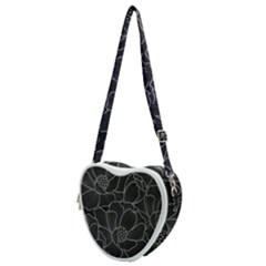 Flower Pattern Background Floral Beautiful Bloom Heart Shoulder Bag by Jancukart