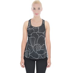 Flower Pattern Background Floral Beautiful Bloom Piece Up Tank Top