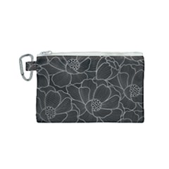 Flower Pattern Background Floral Beautiful Bloom Canvas Cosmetic Bag (small) by Jancukart