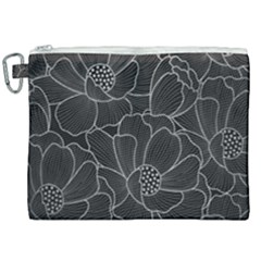 Flower Pattern Background Floral Beautiful Bloom Canvas Cosmetic Bag (xxl)