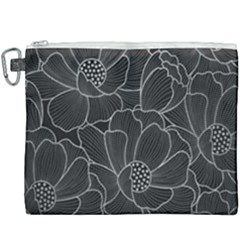 Flower Pattern Background Floral Beautiful Bloom Canvas Cosmetic Bag (xxxl) by Jancukart