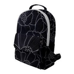 Flower Pattern Background Floral Beautiful Bloom Flap Pocket Backpack (large)