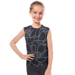 Flower Pattern Background Floral Beautiful Bloom Kids  Mesh Tank Top