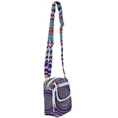 Kaleidoscope Geometric Circles Mandala Pattern Shoulder Strap Belt Bag