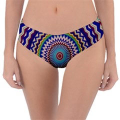 Kaleidoscope Geometric Circles Mandala Pattern Reversible Classic Bikini Bottoms by Jancukart