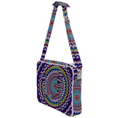 Kaleidoscope Geometric Circles Mandala Pattern Cross Body Office Bag