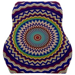 Kaleidoscope Geometric Circles Mandala Pattern Car Seat Velour Cushion 