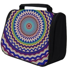 Kaleidoscope Geometric Circles Mandala Pattern Full Print Travel Pouch (big) by Jancukart