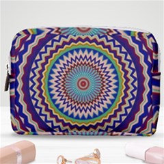 Kaleidoscope Geometric Circles Mandala Pattern Make Up Pouch (medium)