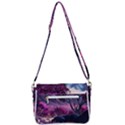 Landscape Landscape Painting Purple Purple Trees Shoulder Bag with Back Zipper View3